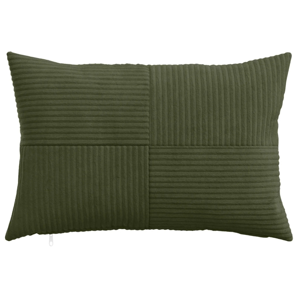 Federa 6 pcs ALMELO Verde 50 x 75 cm corduroy 915130