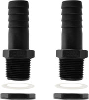 Set di connettori per regolabili per tubi con gomma e tule per regolabili per tubi 2 pollici, set di 2 connettori per tubi 2 pollici.