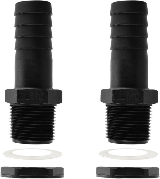 Set di connettori per regolabili per tubi con gomma e tule per regolabili per tubi 2 pollici, set di 2 connettori per tubi 2 pollici.