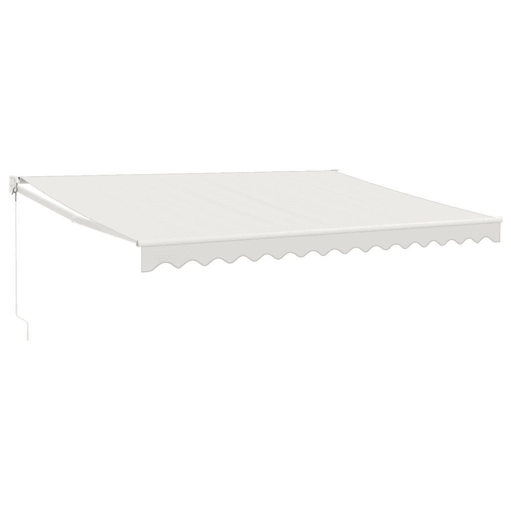 Tendada Sole Retrattile Crema 4,5x3 m in Tessuto e Alluminiocod mxl 76259