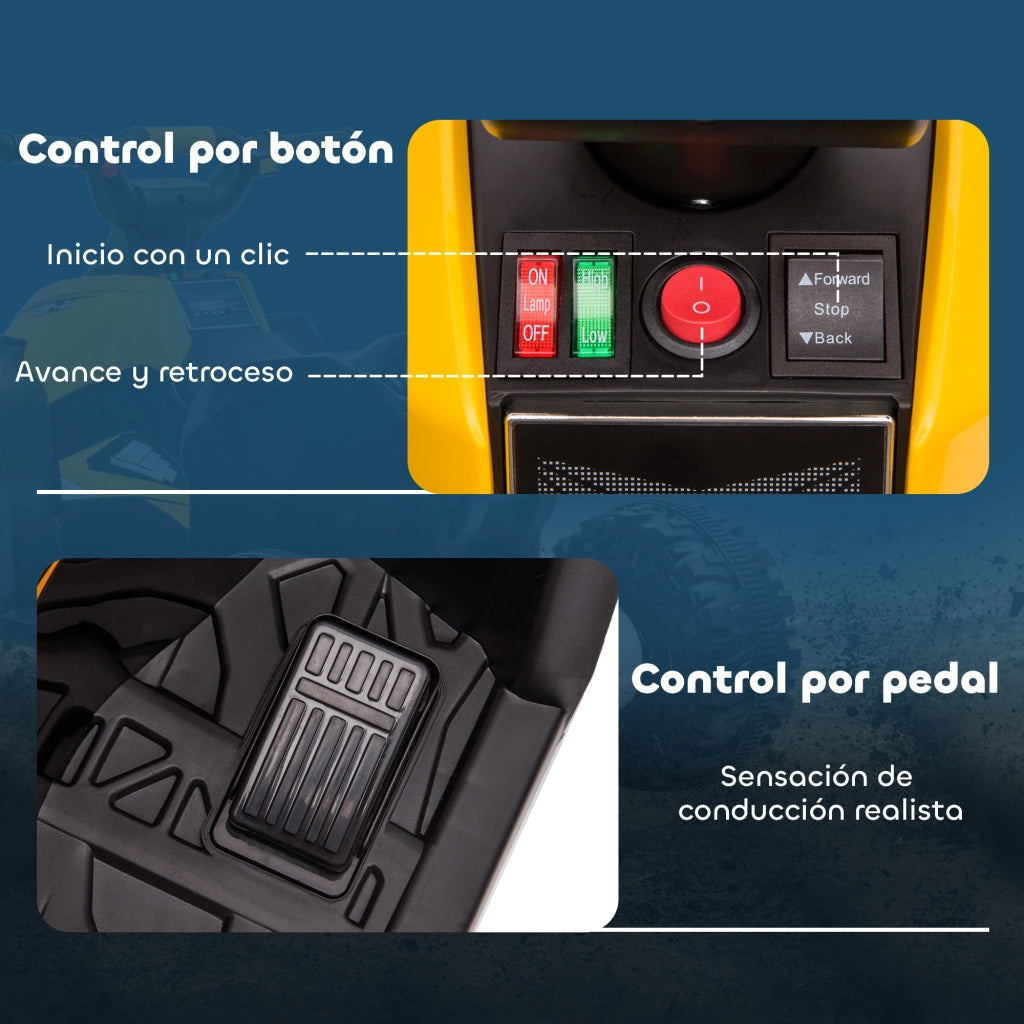 Quadro Elettrico Bambini 3-5 Anni ¨C zephmum ¨C Giallo 83x53x55,5 cm