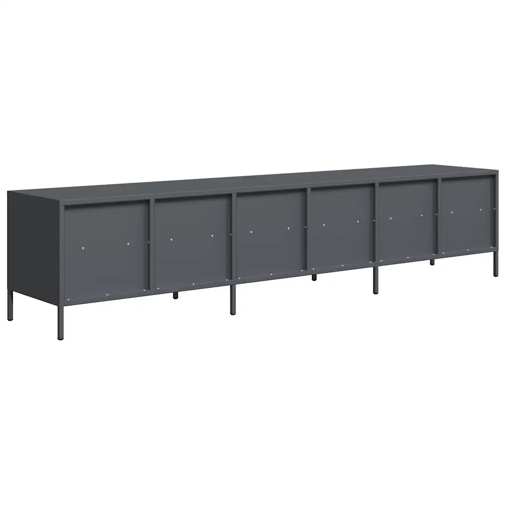Mobile TV Antracite 202x39x43,5 cm Acciaio Laminato a Freddo 3307151
