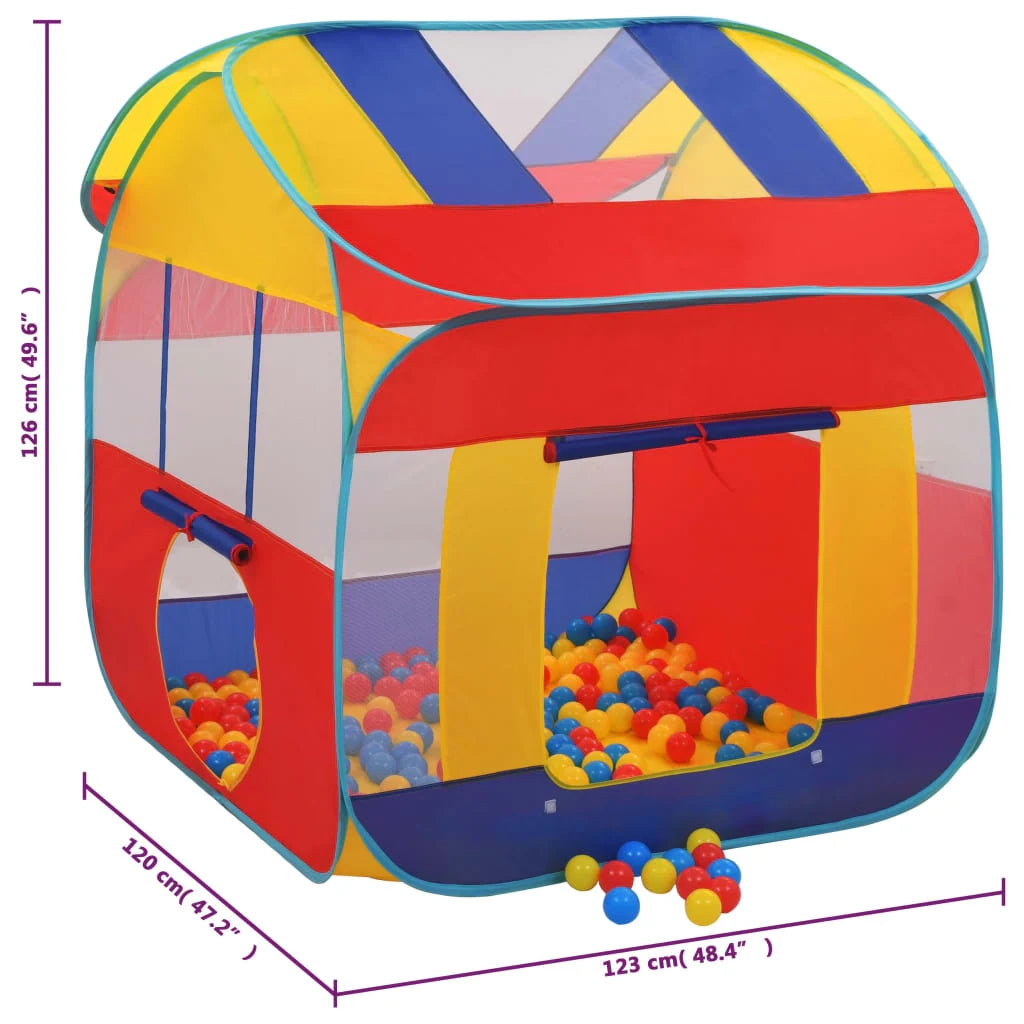 Tenda da gioco con 550 palline 123 x 120 x 126 cm multicolore 02_0005135