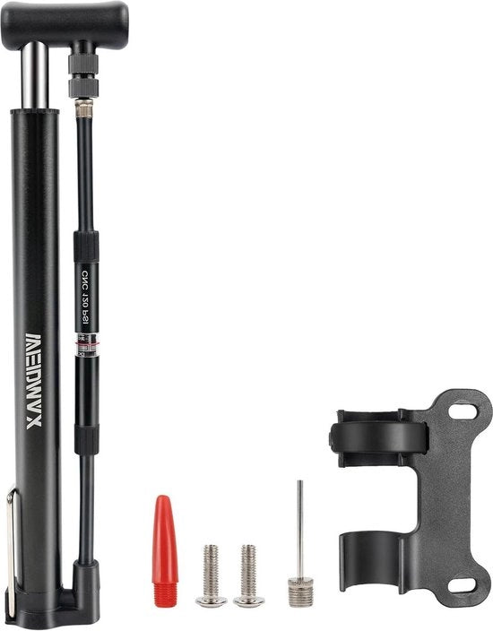 Mini pompa per bicicletta - Pompa portatile per pneumatici bicicletta con valvole Presta e Schrader - Pompa manuale per bicicletta con massimo 120Psi - pompa per gomme