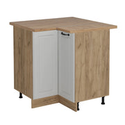 Vicco Mobile ad angolo cucina Bianco casa di campagna 75.6 cm , PL Rovere