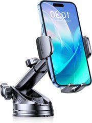 Supporto per Telefono per Auto Ultra Resistente - Rilascio Rapido - Montaggio su Parabrezza e Pannello di Controllo - Compatibile con Telefoni da 4-7