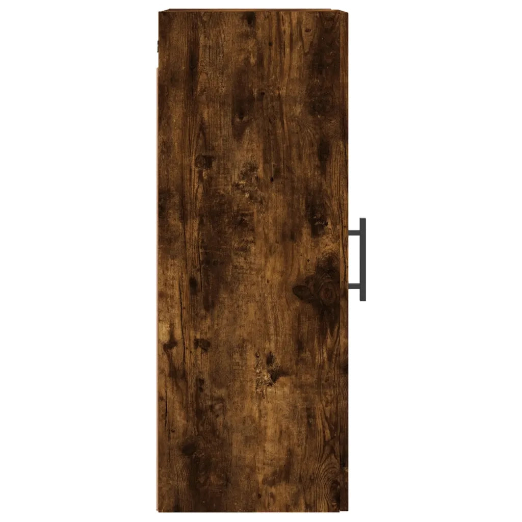 Armadietto a Muro | Mobile a Parete Rovere Fumo 34,5x34x90 cm