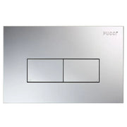Placca per Cassetta Incasso Pucci Eco 2 Pulsanti Linea Pucci Cromo Satinata