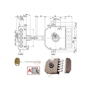 Serratura Sic.Quintupl.Sx Dm 20540 Mottura
