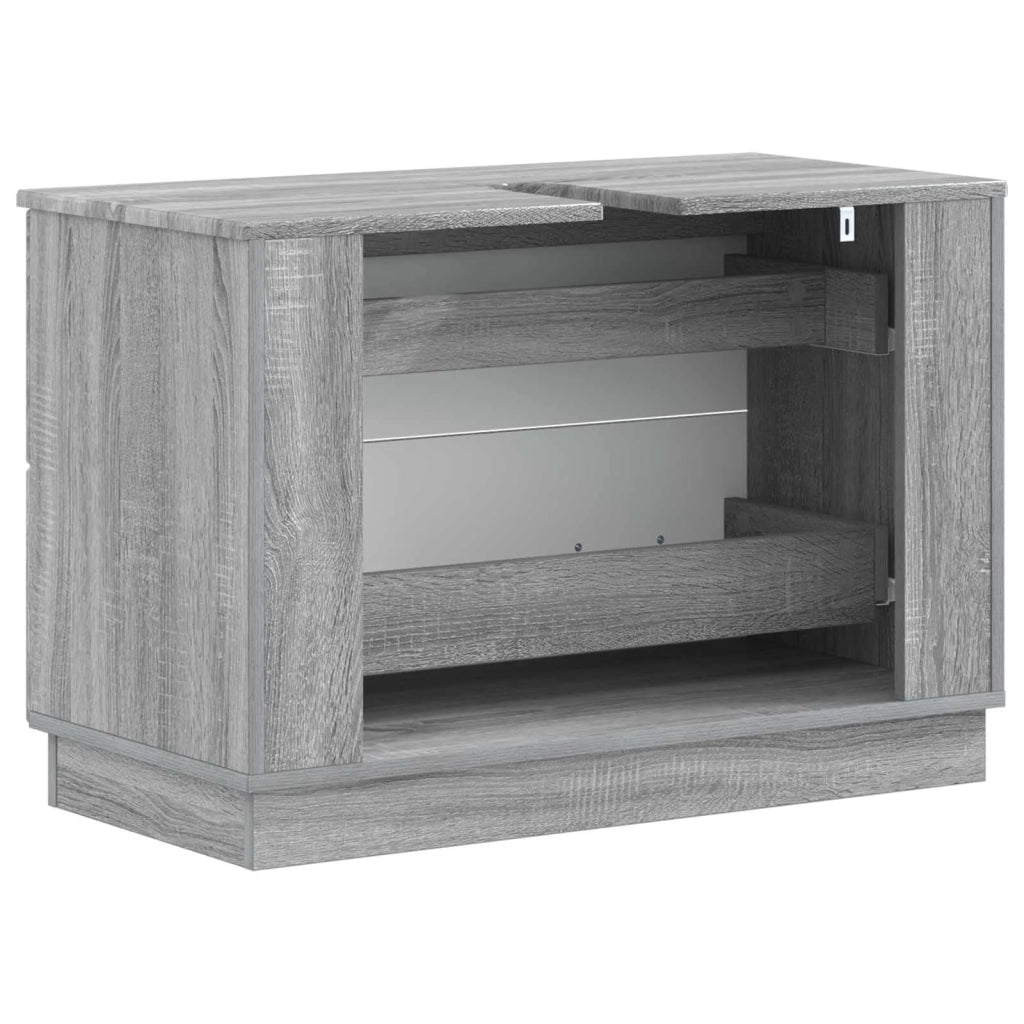 Armadio per Lavabo da Bagno HOORN Sonoma grigio 82 x 41 x 56 cm 897241