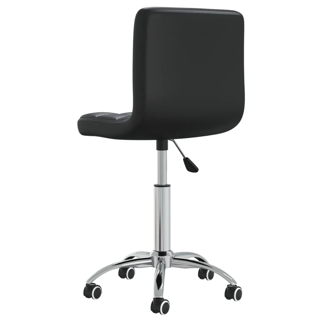 Sedia da Pranzo Girevole Nera in Similpelle cod mxl 14690