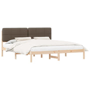 Letto matrimoniale | Letto per adulti | Letto con Testiera Rivestita Talpa 180 x 200 cm Pino massello