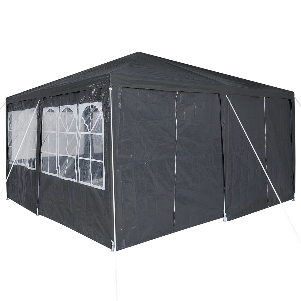 Tenda Feste con 8 Pareti Antracite 4x4 m PE