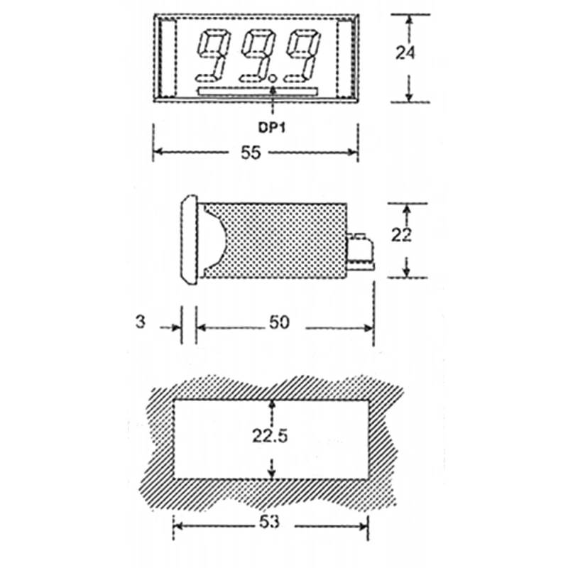 VOLTMETRO DIGITALE VOLTMETER 0/2150 ALTERNATE VOLTAGE