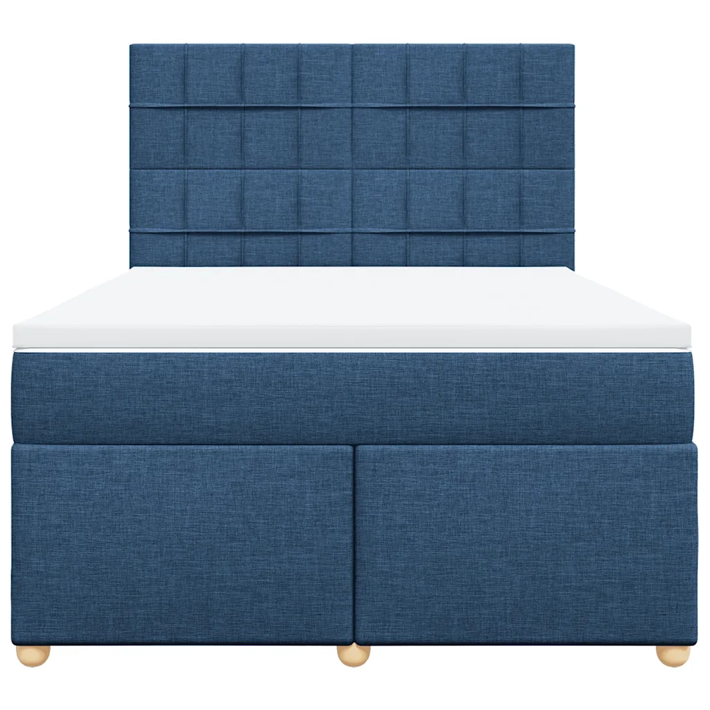 Giroletto a Molle con Materasso Blu 140x190 cm in Tessuto 3293581