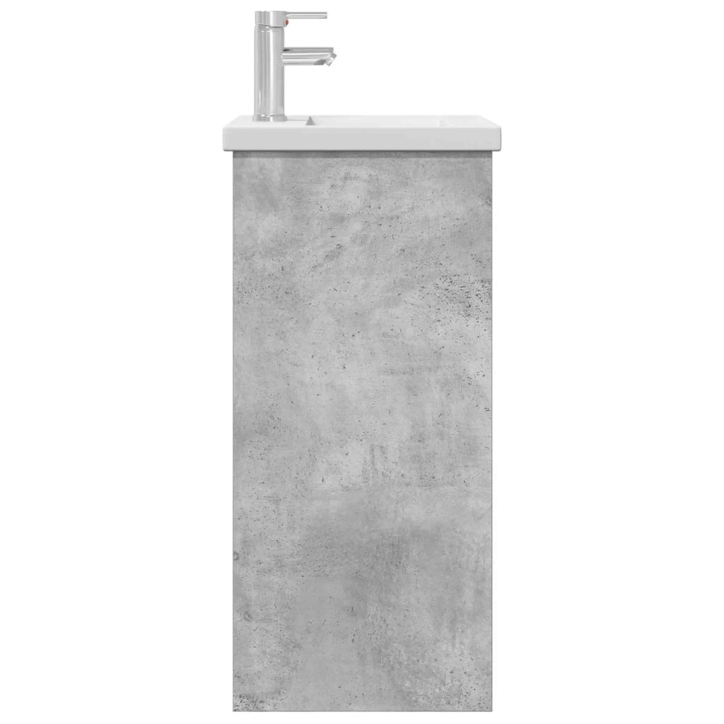 Mobile da bagno con lavabo Grigio Cemento 42 x 40 x 84,5 cm 890771