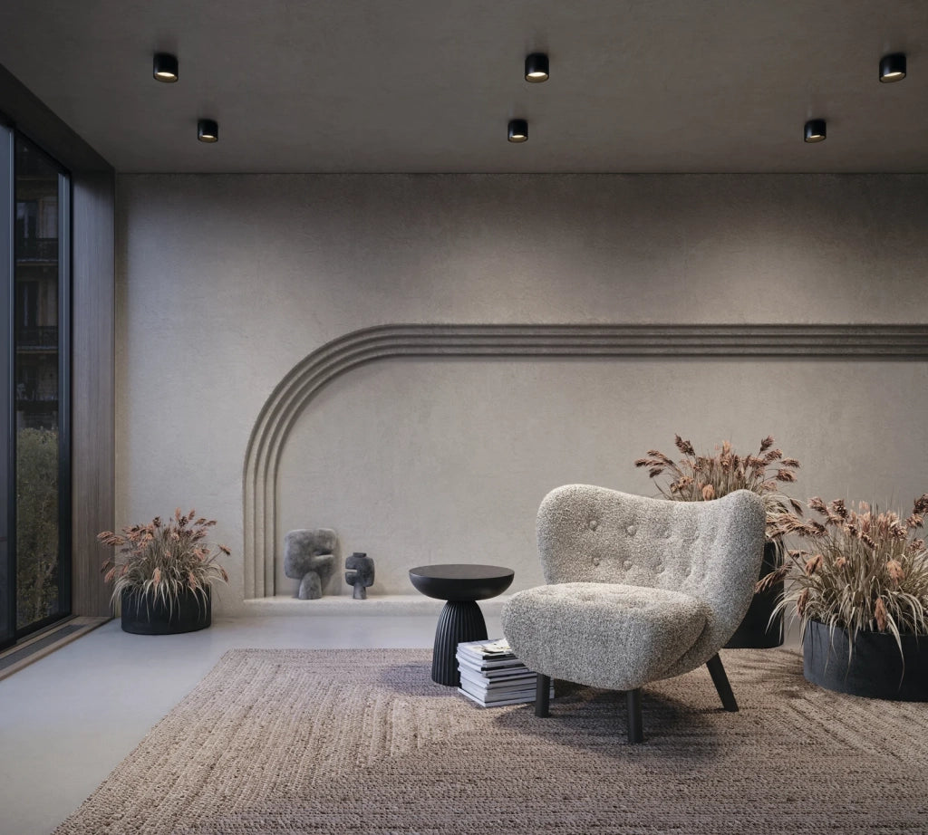 Maytoni Lampada da soffitto moderna Planet 1 luce LED integrato nero metallo