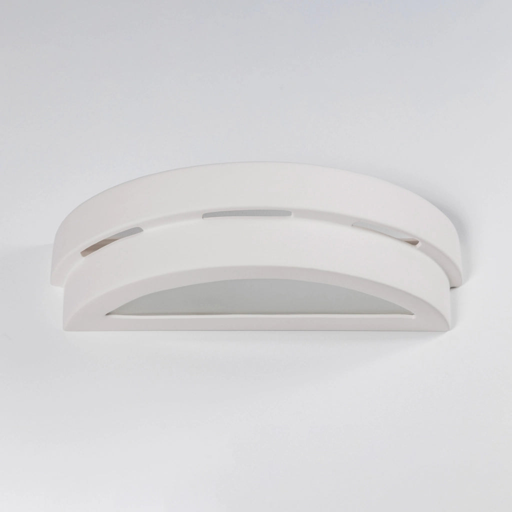Applique ceramica bianca Pure Lume Solaro 2xE27 IP20