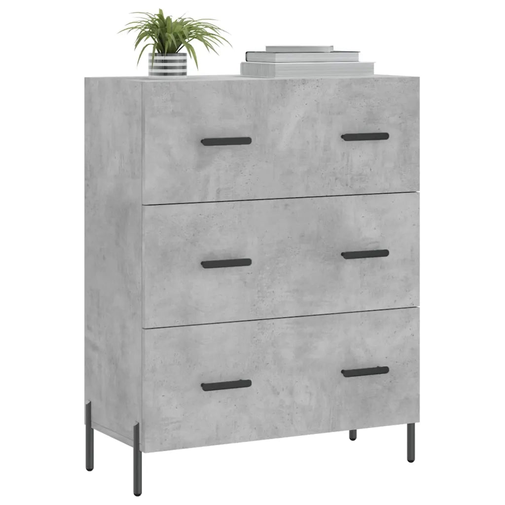 Credenza-Buffet-Armadio da cucina Grigio Cemento 69,5x34x90 cm in Legno Multistrato 793785