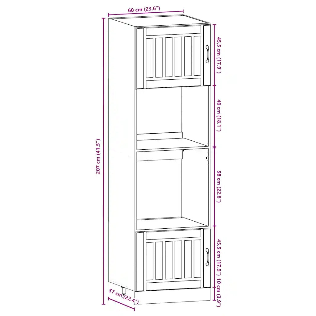 vidaXL Set Mobili da Cucina 7 pz Kalmar Grigio Sonoma in Truciolato