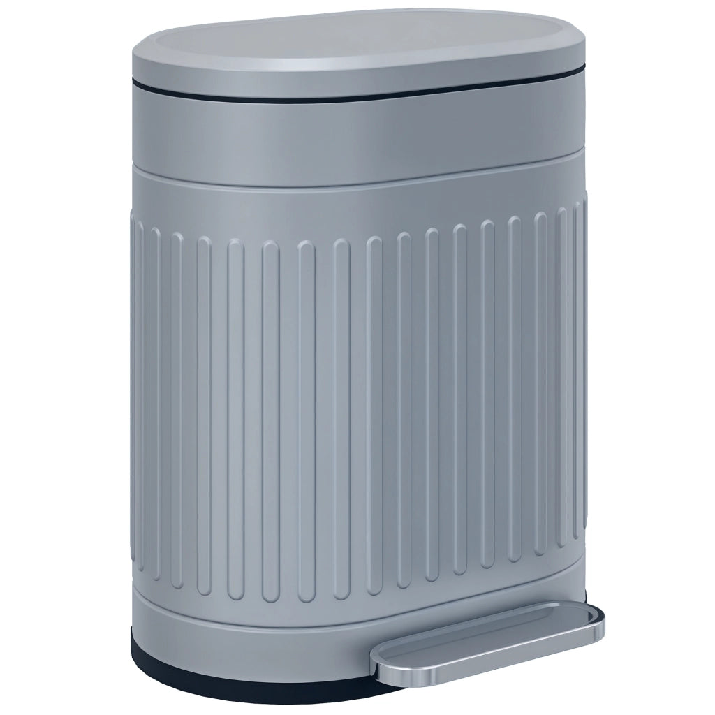 Cestino 20L con Coperchio a Pedale e Contenitore Interno Estraibile ¨C Zephmum ¨C 36.5x31.2x45 cm, Grigio