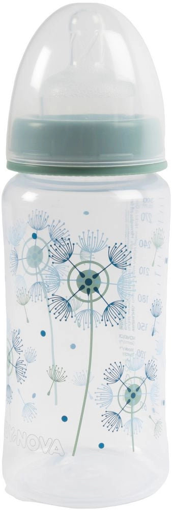 Biberon per neonati Poupy con collo largo decorato da 300 ml