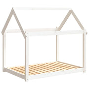 Divano letto per cani comodo 111 x 80 x 100 cm in legno massello di pino bianco 02_0042655