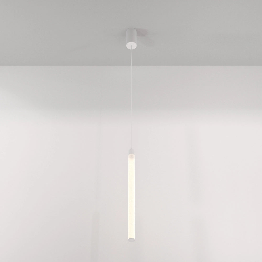 Lampadario A Sospensione Moderno Ray Alluminio Bianco Luce Led Integrato 20W