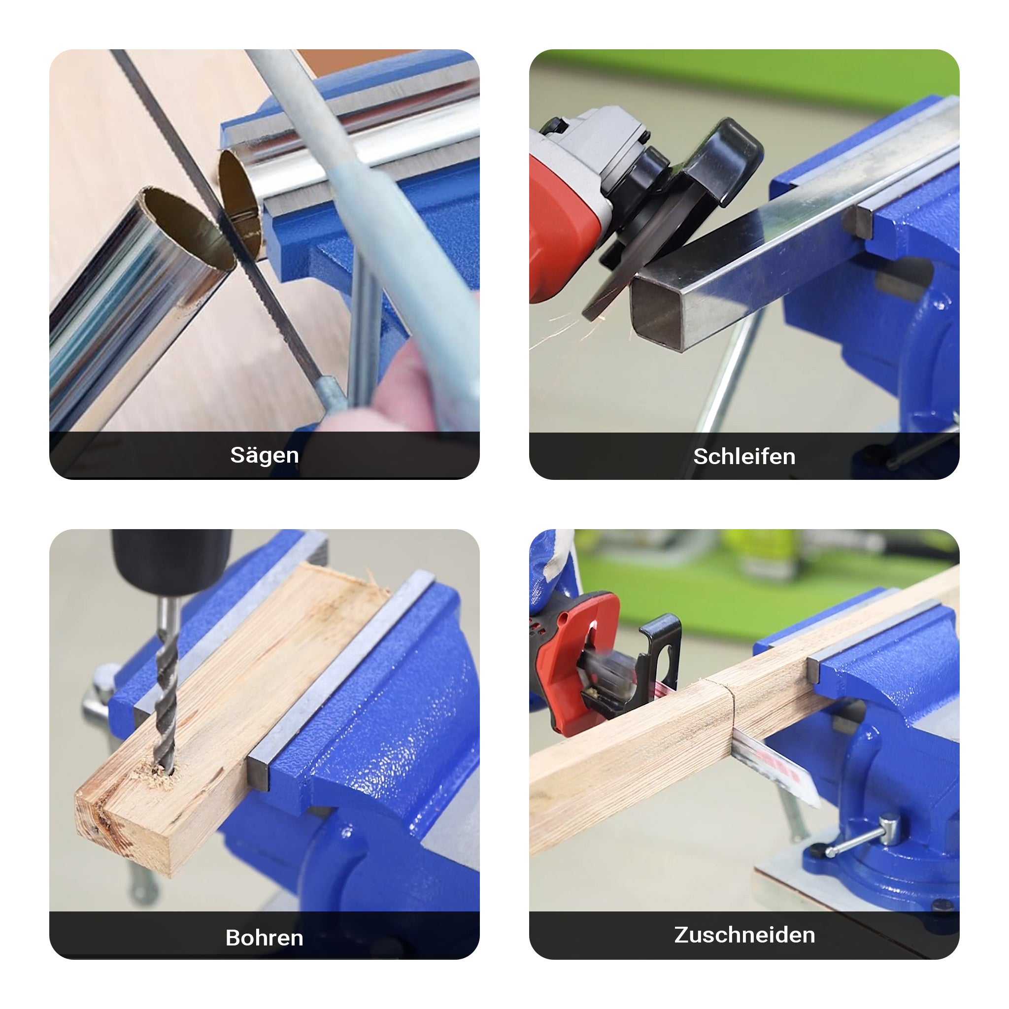 Morsa da banco Light Duty 100mm con incudine e ganascia di serraggio per sollecitazioni leggere