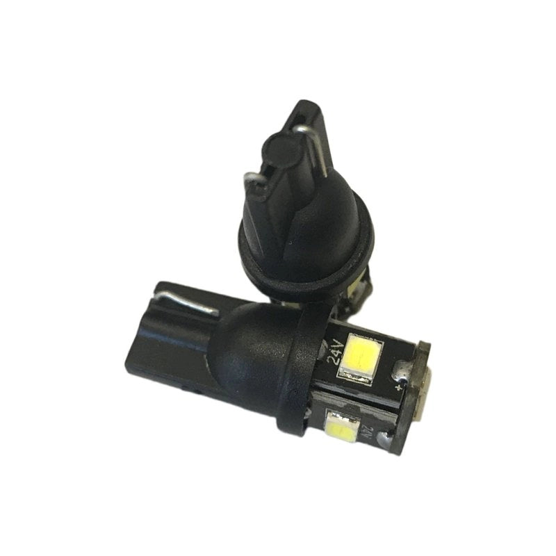 24V Lampada LED T10 W5W Bianco Freddo con 6 SMD 2835 360° No Polarità Durata Garantita