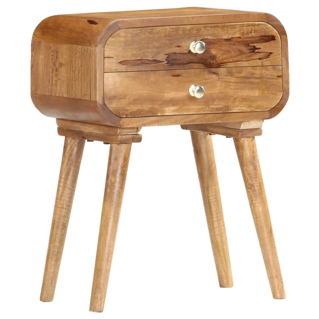 Comodino 40x30x58 cm in Legno Massello di Mango 285851