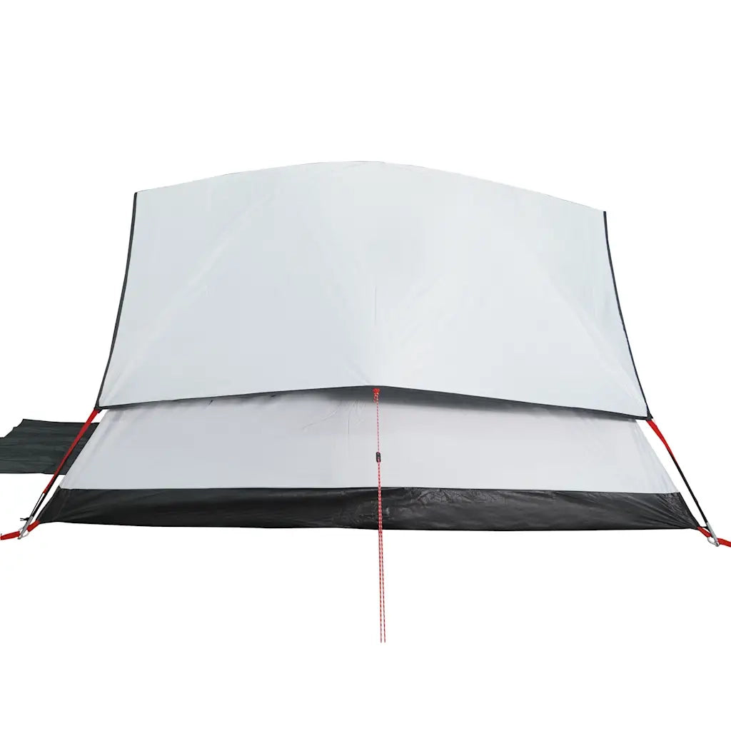 Tenda Campeggio a Cupola 4 Persone Bianca Tessuto Impermeabile