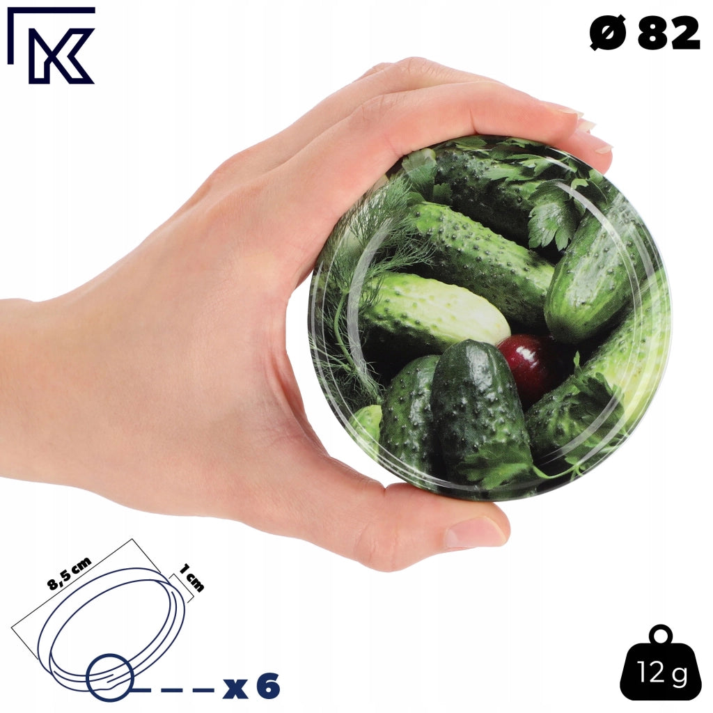 Tappi per barattoli KADAX, diametro 82 mm, 50 pezzi