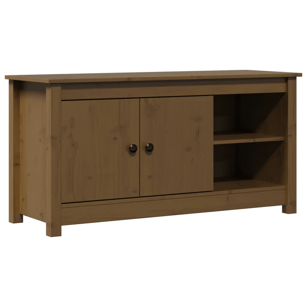 Mobile Porta TV Ambra 103x36,5x52 cm in Legno Massello di Pino 814592
