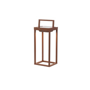 Zafferano - Lanterna Home solar 2 a led 37,3cm - Lampada da parete e da tavolo 2W con batteria e sensore crepuscolare - Corten