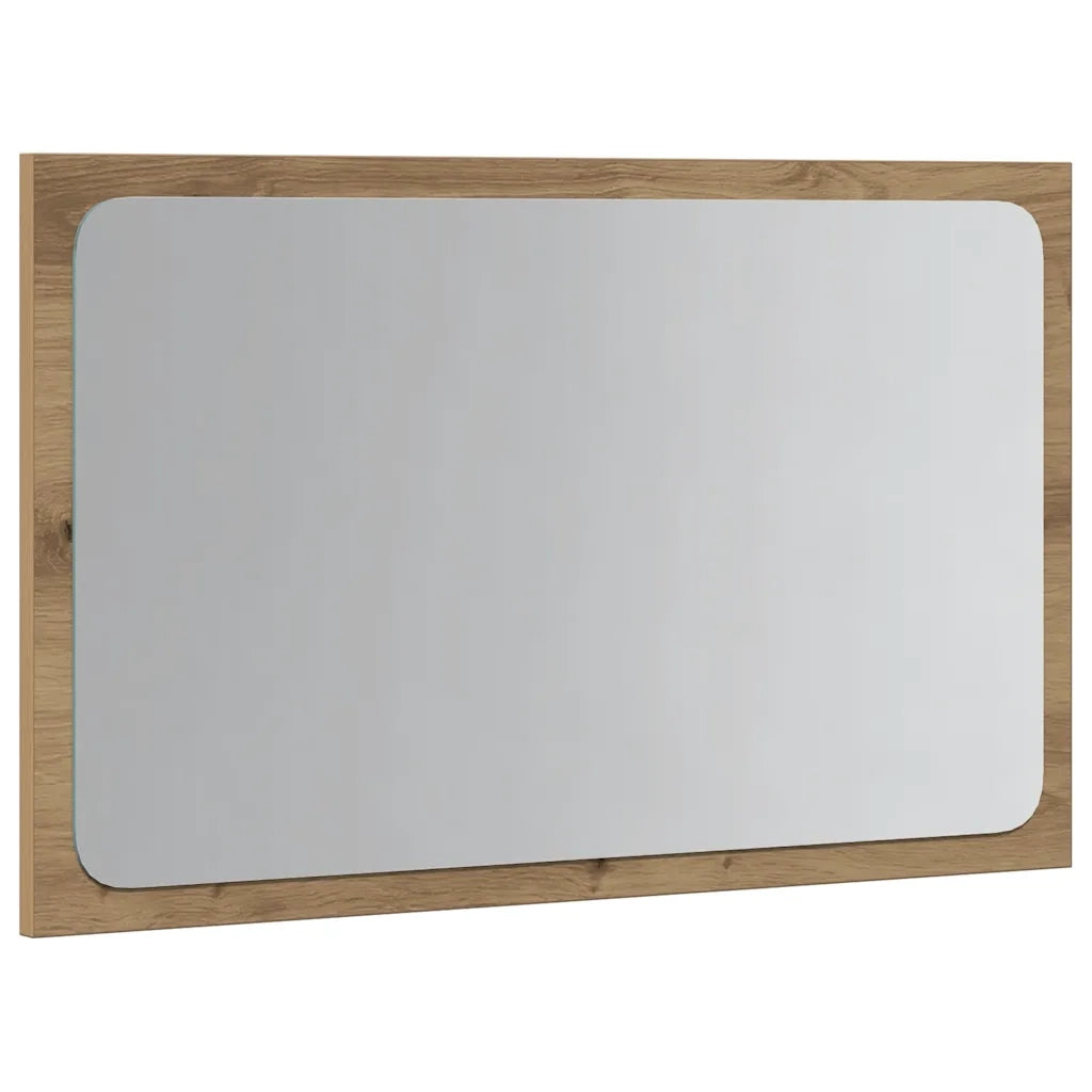 Specchio da Bagno con Luci LED-Specchio per Bagno Rovere Artigianale 60x8,5x38 cm