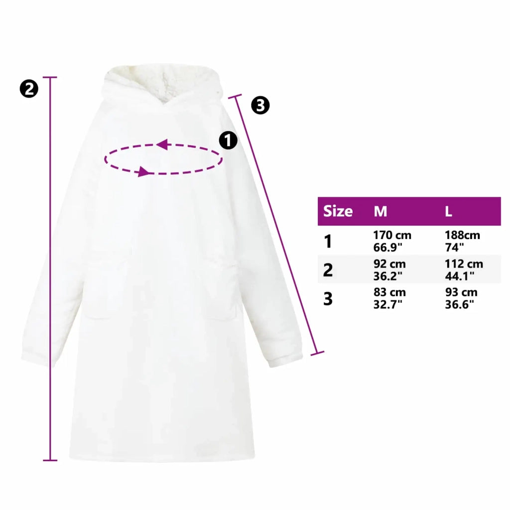 Felpa coperta Bianco L Pile e Flanella CFW8510087