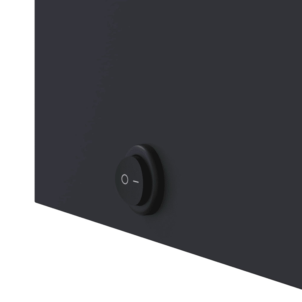 Mobiletto a specchio da bagno a parete dal design elegante 60 x 13 x 52 cm con illuminazione a LED finitura in legno grigio 02_0047270