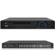 Trade Shop - Kit Nvr Hd 32 Canali + Switch Poe 32 Porte 1080p 500w 5 Milioni Di Pixel Nvr3232 -