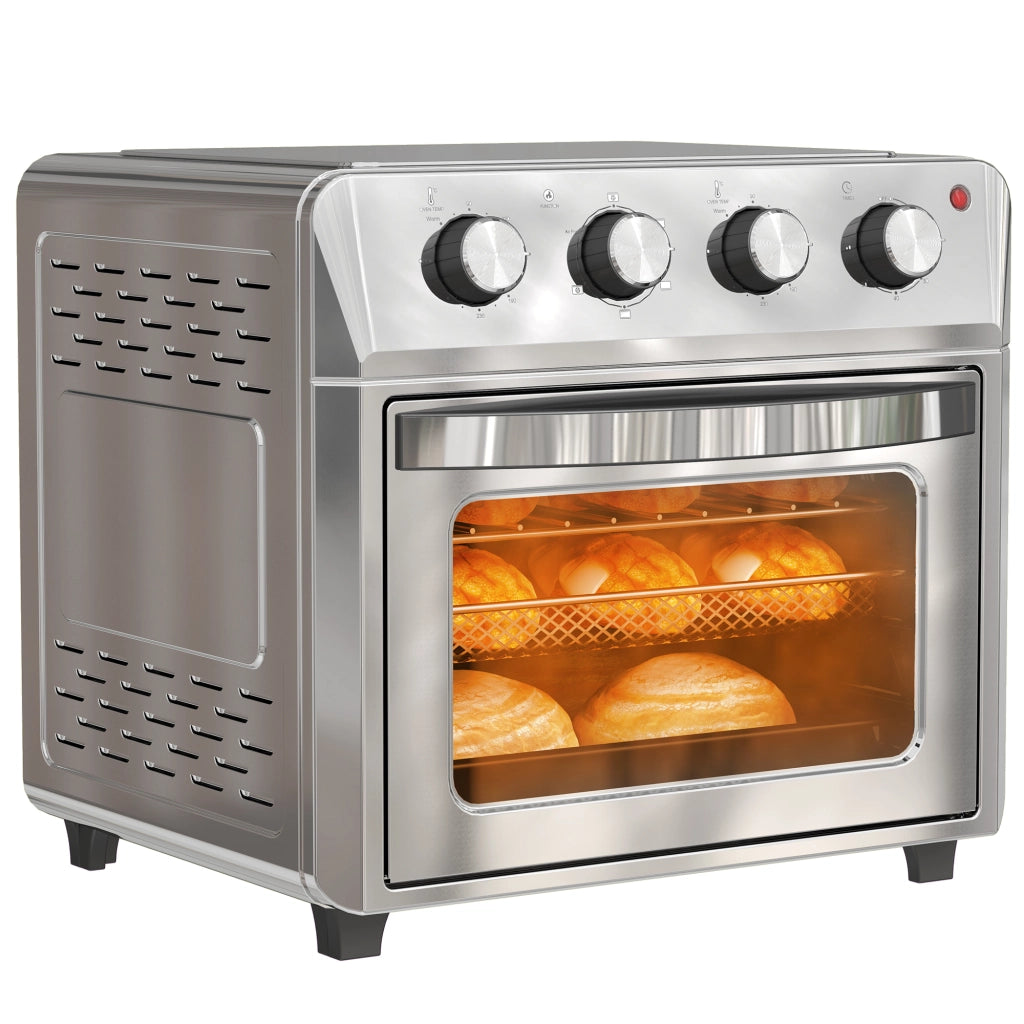 Forno a convezione 24L ¨C zephmum ¨C 6 funzioni, timer, accessori, argento