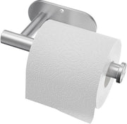 Supporto per carta igienica autofissante da attaccare al muro con viti, supporto per carta igienica in acciaio inossidabile 304, ad alta resistenza e lunga durata, supporto per carta igienica per bagno, camera da letto, hotel (argento)
