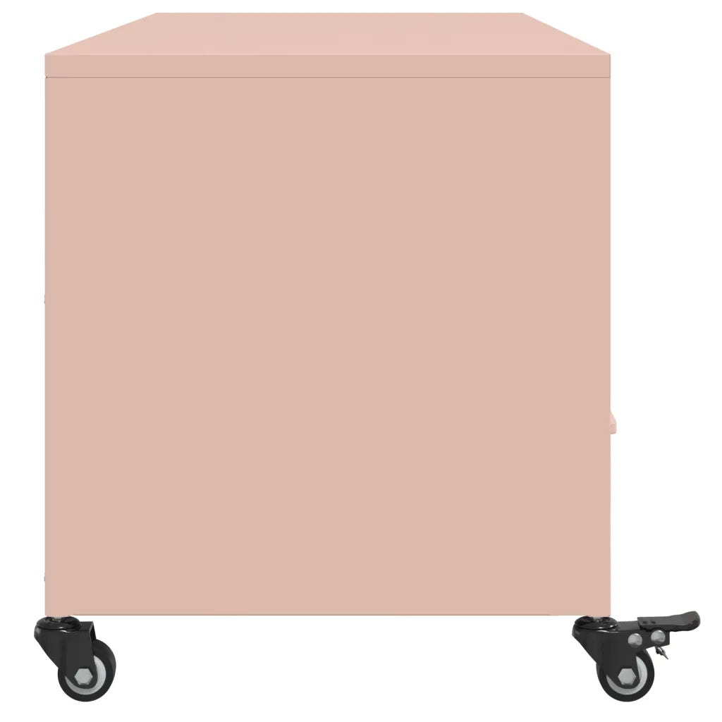 Mobile TV Rosa 100,5x39x43,5 cm in Acciaio