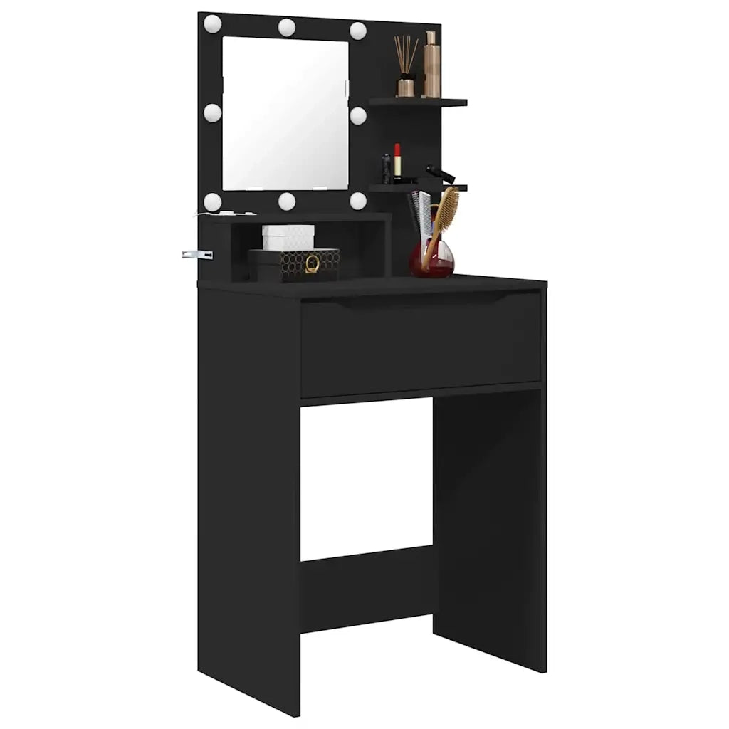 Tavoli da Trucco per Camera da Letto Nero 80 x 39,6 x 135 cm