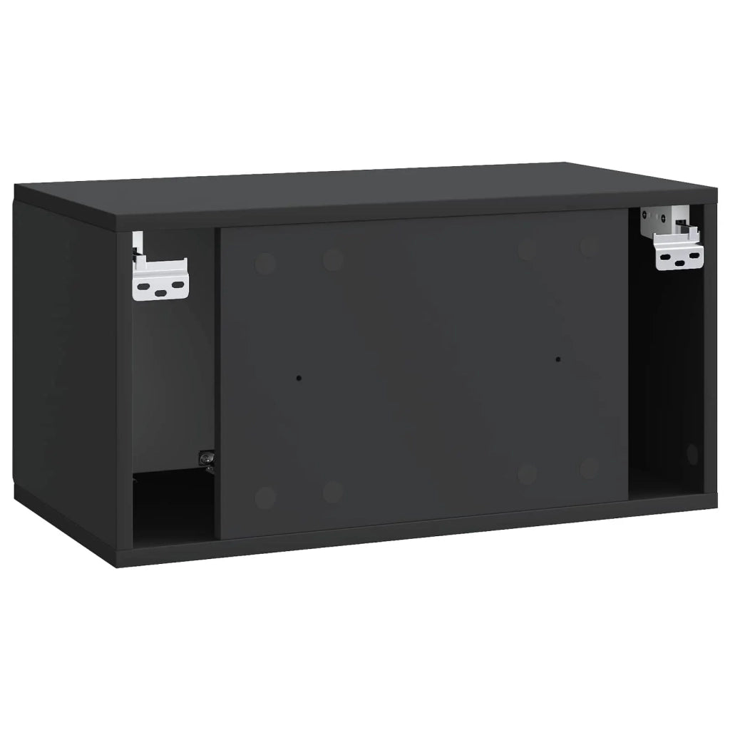 Mobile Porta TV da Muro Nero 59,5 x 31 x 30 cm