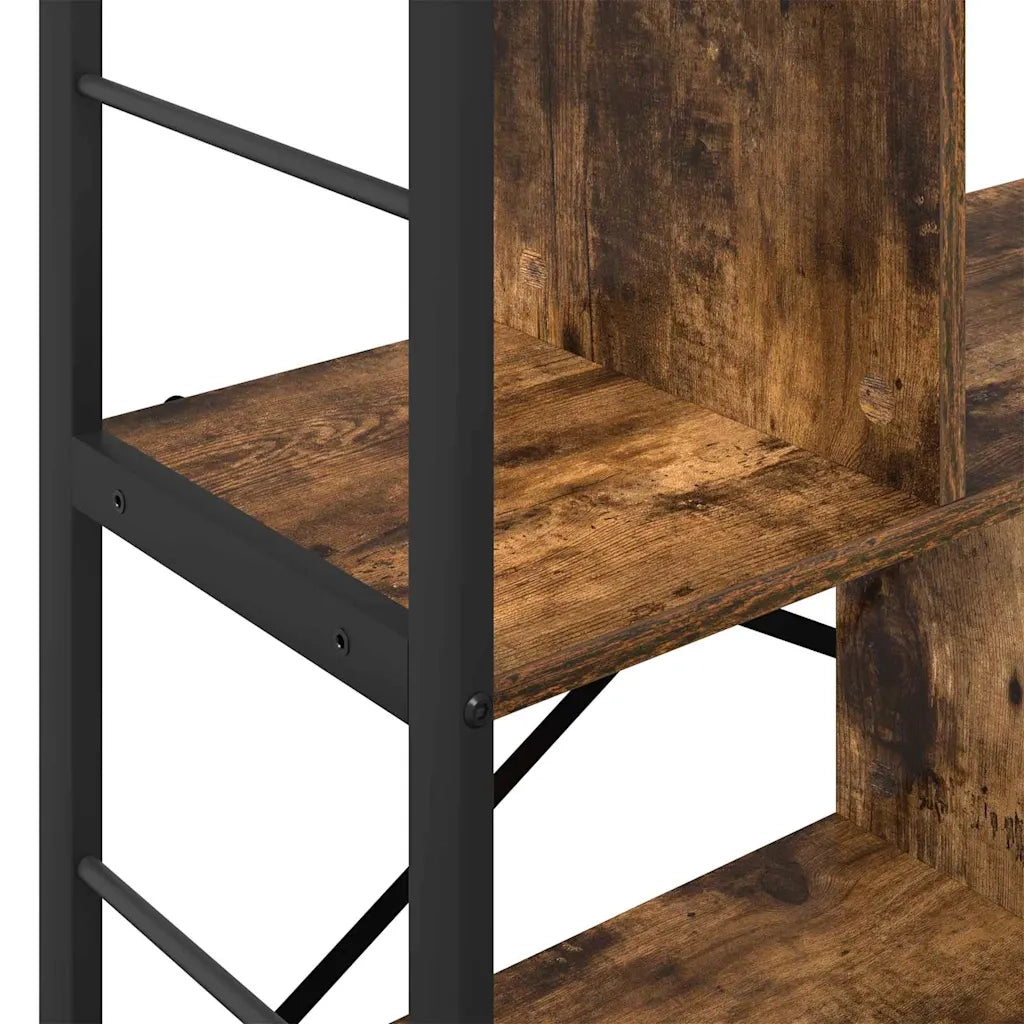 Libreria Rovere fumé 75 x 30 x 91 cm Legno multistrato 883972
