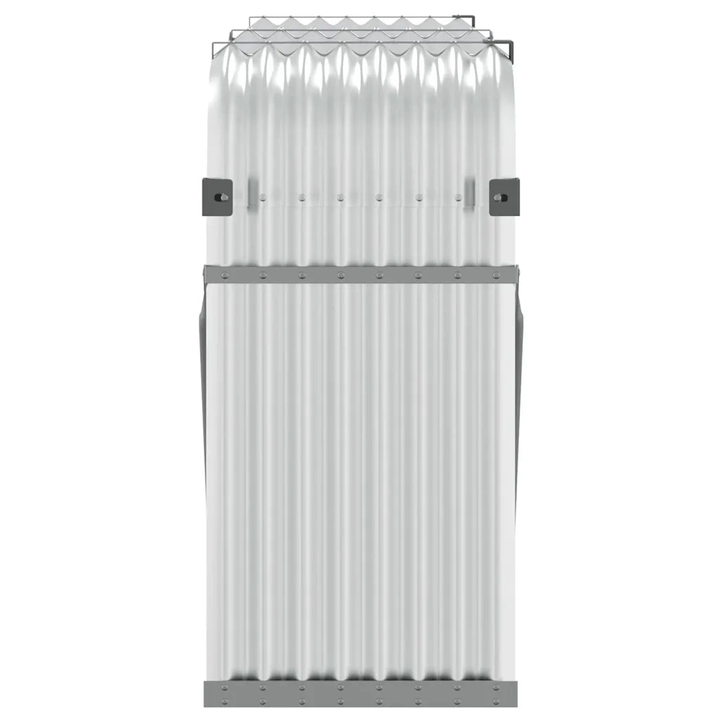 Portaceppi Argento 180x45x100 cm in Acciaio Zincato 364594