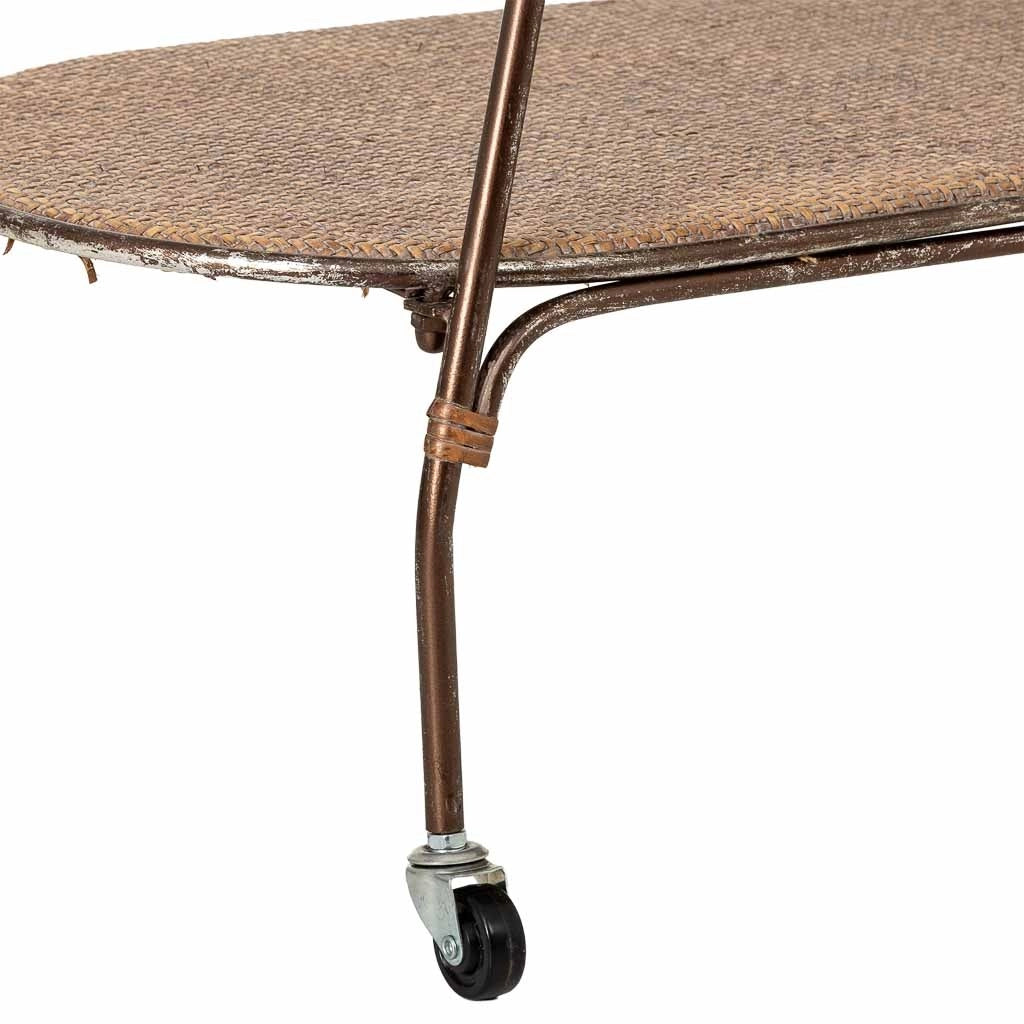 Scaffale espositivo in metallo marroni, 84,46x48,26x73,03h cm