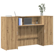 Banco Reception Rovere Artigianale 180x50x103,5cm in Truciolato 3324213