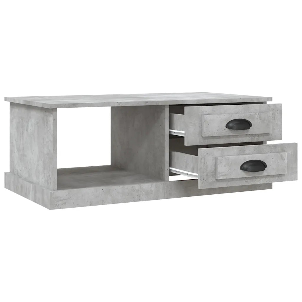 Tavolino salotto | Tavolino da caff¨¨ | Tavolino da Soggiorno Grigio Cemento 90x50x35 cm Legno Multistrato
