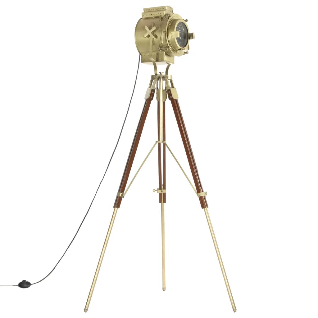 Lampada da Terra a Treppiede Legno Massello di Mango 193 cm CFW3022619